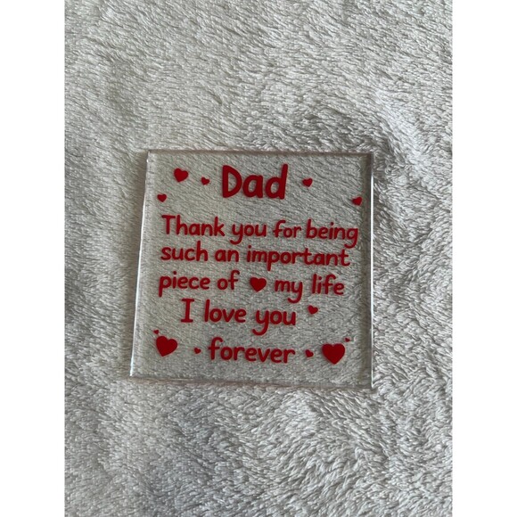 4x4 glass plaque - Picture 1 of 1